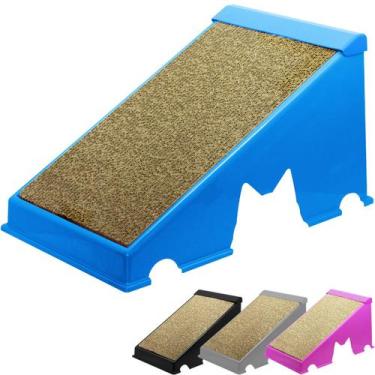 Imagem de Arranhador Gato Rampa Plástica Interativo Anti Estresse Evita Arranhar