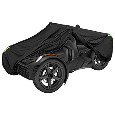 Imagem de Capa de reposição completa impermeável para Can-Am Ryker 600 900 Sport, 420D Oxford Capa resistente para todos os climas com tiras refletivas para proteção contra chuva de neve, poeira e granizo (Ryker)