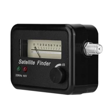 Imagem de Localizador de satélite, localizador de satélite digital medidor localizador de sinal de satélite para Dish Network 9502 Dish Network Satellite Finder com fundo preto e branco Sat