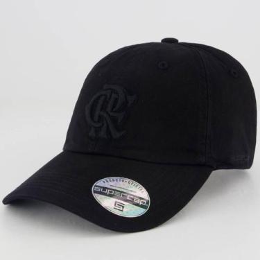 Imagem de Boné Flamengo Zico 6 Gomos Preto - Supercap, Único