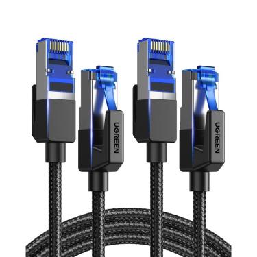 Imagem de Cabo Ethernet UGREEN Cat 8, 40 Gbps, 2 m, pacote com 2 m para jogos PC P