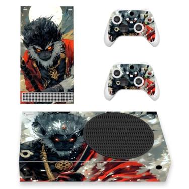 Imagem de PlayVital Capas de vinil personalizadas Fallen Wukong para controle sem fio Xbox Core, adesivos de capa de decalque para controle de console Xbox Series S