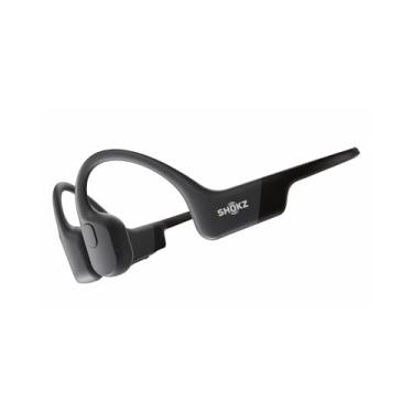 Imagem de SHOKZ OpenRun – Fones de ouvido esportivos de condução óssea Bluetooth de orelha aberta – Fones de ouvido sem fio resistentes ao suor para exercícios e corrida – Microfone embutido, com faixa de