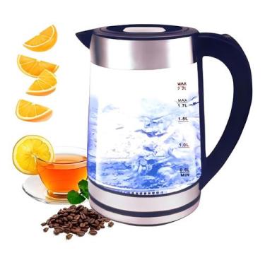 Imagem de Aparelho Aquecedor chaleira Elétrico 2,2lt Vidro chá água café - ZEM