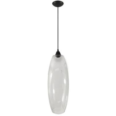 Imagem de Pendente Moderno Sala Quarto Cozinha Vidro Montreal Transp - CM GLASS 