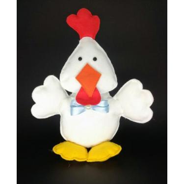 Imagem de Galinha Fazendinha em Feltro - 01 Unidade - Pé de Pano - Rizzo Festas 