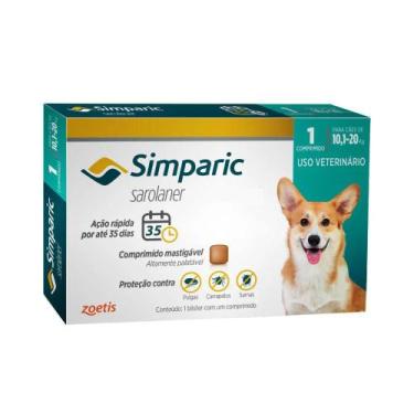 Imagem de Zoets Simparic Cães - 1 Comprimido - ZOETIS