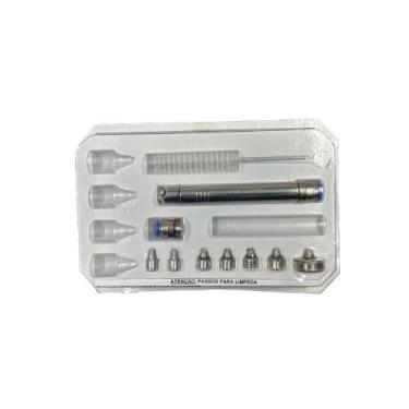 Imagem de Kit Caneta Diamantada 05 Ponteiras Corpo em Inox - Ozotec