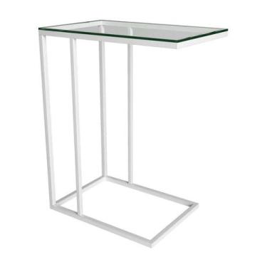 Imagem de Mesa Lateral Encaixe Elena Branca - Mobly