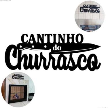 Imagem de Placa Decorativas Cantinho Do Churrasco Quadro Churrasqueira - Zonaro 