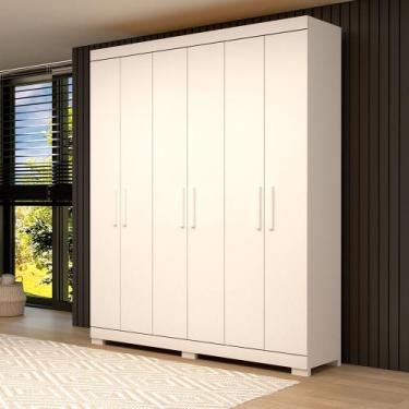 Imagem de Roupeiro ACP Móveis Lana 6 Portas 2 Gavetas Internas - ACP Moveis, Bra