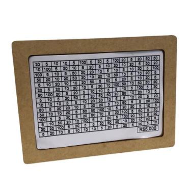 Imagem de Cofrinho Em MDF Cores Para Guardar Até 5 Mil Com Contador - Novidade -