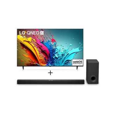 Imagem de Combo Smart TV LG QNED AI 4K QNED85 86&quot; 2024 + Soundbar LG S90TY