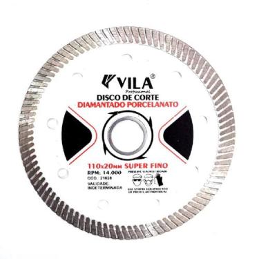 Imagem de Disco de Corte Diamantado Porcelanato Turbo 110x20mm - Vila