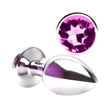 Imagem de Plug Anal Joia M com Cristal Rosa Claro - Sexy Import