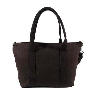 Imagem de Bolsa Feminina Marrom Media Tiracolo Faculdade Trabalho Dia Dia Transv