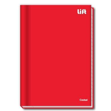 Imagem de Caderno Brochura 80F Lift Vermelho l Credeal C/5 unid