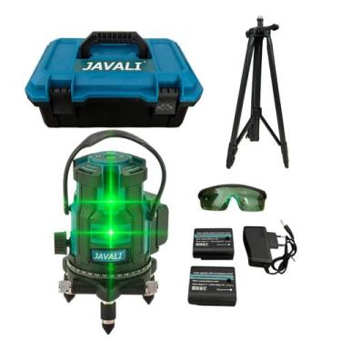 Imagem de Kit Nivel Laser 5 Linhas Profissional Óculos de Proteção Carregador Ma