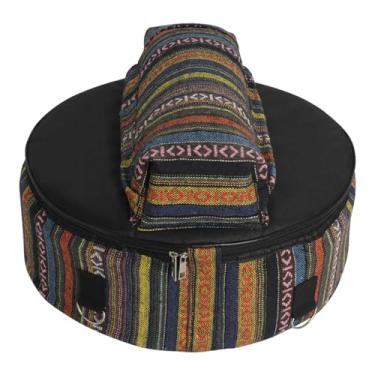 Imagem de Bolsa de Tambor à Prova D'água, Capa de Proteção de Tambor Portátil Com Design de Estilo Nacional de Pano Oxford Com Alças de Ombro