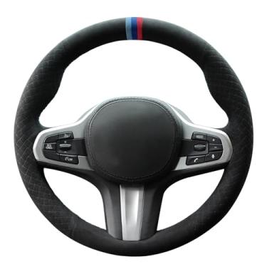 Imagem de MEWANT Capa de volante acolchoada para BMW M Sport 3 Series G20 G21 F40 F44 / 4 Series G22 G22 G23 / 5 Series G30 G31 G32 G11 G12 G14 G15 G16 / 3 Series G20 G21