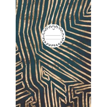 Imagem de Dot Grid Journal DIN A5: Notizbuch Gepunktet | 110 Punktraster Seiten | Blanko Heft Für Bullet Journaling | Linien Abstrakt Motiv