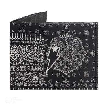 Imagem de SUPERVEK Carteira de papel para homens e mulheres - Carteira de papel fina dobrável para cartão de crédito - masculina feminina fina, Bandana