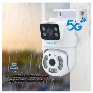 Imagem de Câmera Segurança Wi-fi 5g Lente Dupla Externa A Prova D,água - Oivida
