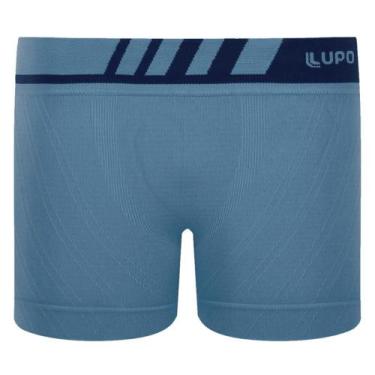 Imagem de Cueca Lupo Boxer Microfibra Sem Costura Infantil 136-001, Azul, GG