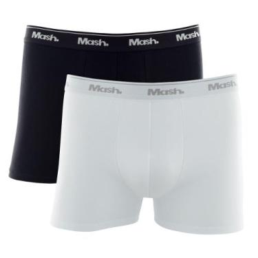 Imagem de Kit/2 Cueca Boxer Mash 110.04 Masculina Basic Algodão T. P/GG, M, Br00