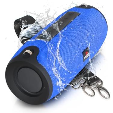 Imagem de Caixa De Som Caixinha Bluetooth Portatil Amplificada Tws Fm (Azul)
