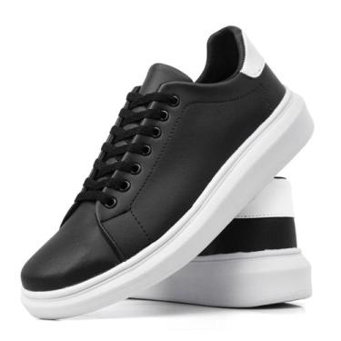 Imagem de Tênis Sneaker Chucky Casual Sola Alta Preto - CONNECT SHOES, Preto_bra