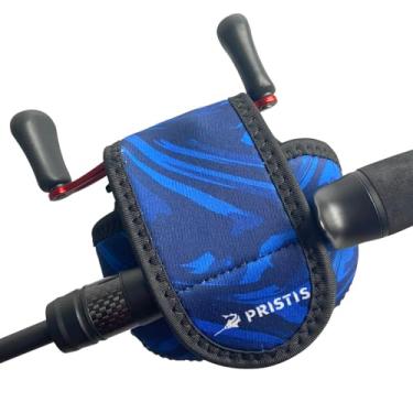 Imagem de Pristis Capa de carretel Baitcast, capa protetora de neoprene grosso, bolsa de pesca leve, bolsa de pesca, carretel resistente à água durável, proteção de armazenamento, capa de engrenagem, serve para