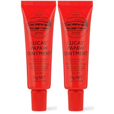 Imagem de Tubo Duplo de Pomada Lucas Papaw 15ml com Aplicador Labial