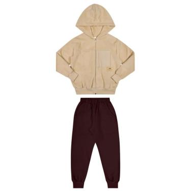 Imagem de Conjunto Infantil Menino Inverno Pelo Fleece E Calça Moletom Peluciado - Angerô-Masculino