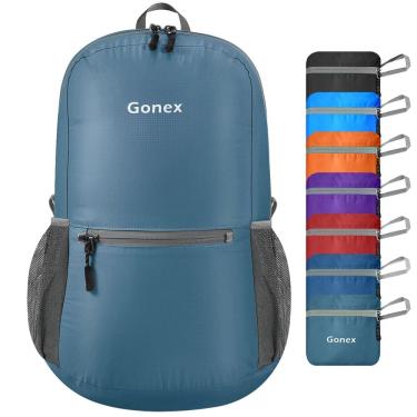 Imagem de Mochila Gonex Ultra Leve Embalável 20L (Cinza Azul)