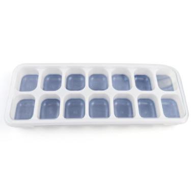 Imagem de Kit 10 Unidades De Forma De Gelo plástico atóxico com fundo de silicon