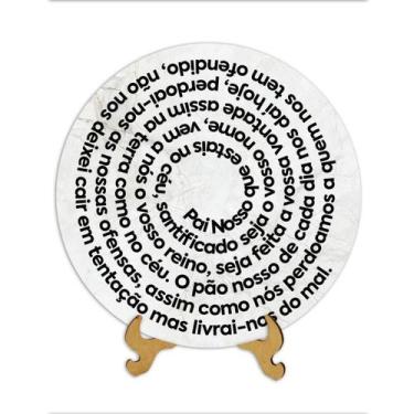 Imagem de Placas Religiosas com apoio de mesa Menino Jesus Sagrada Família Nossa