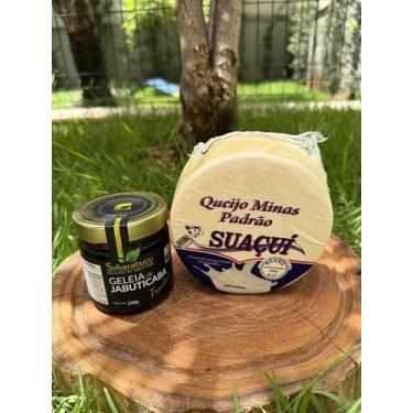 Imagem de Kit Gourmet – Queijo Minas Padrão Suaçuí 800g e Geleia de Jabuticaba 240g – Tradição e Sabor para Harmonização (Geleia de Jabuticaba Tradicional)