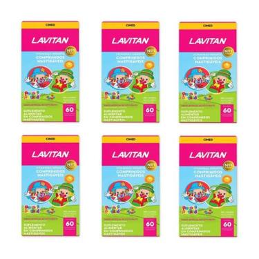 Imagem de Kit 6 Suplemento Lavitan Kids Tutti-Frutti 60 Cpr - Cimed