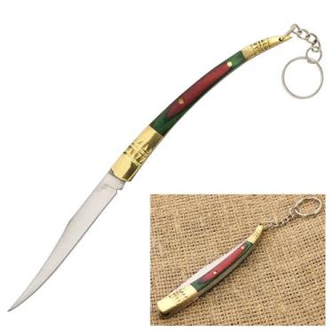 Imagem de Canivete Estilo Oriente Lâmina Resistente e Cabo com Detalhes em Doura