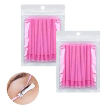 Imagem de Microbrush Para Alongamento Cílios 200un Profissional Estética Medicin