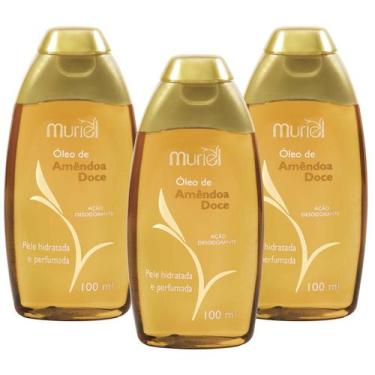 Imagem de Kit 3 und Óleo Corporal Amêndoa Doce 100ml - Muriel