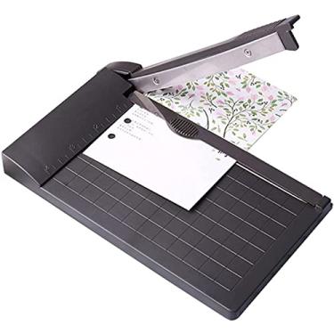 Imagem de Cortador de papel aparador de guilhotina cortador de papel portátil capacidade de 3 folhas para artesanato etiqueta de papel foto e cartolina