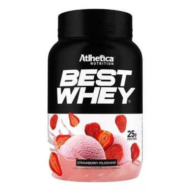 Imagem de Best Whey Proteina Isolado Morango 900g  Atlhetica - ATLHETICA NUTRITI