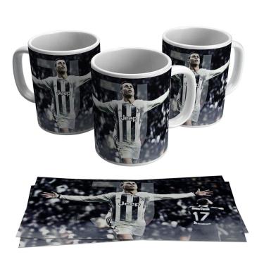 Imagem de Caneca Camisa 7 Juventus Portugal Cristiano Ronaldo 325ml