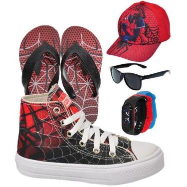 Imagem de Tênis Botinha Infantil Masculino Personagem Aranha/Foguete/Futebol/Gam