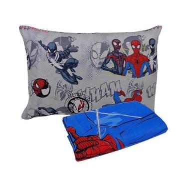 Imagem de Jogo de Cama Spider Man Solteiro Microfibra 2Peças 1,40x2,20 - Lepper