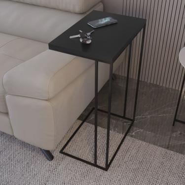 Imagem de Mesa Lateral Greco 67cm X 45cm X 30cm Preto