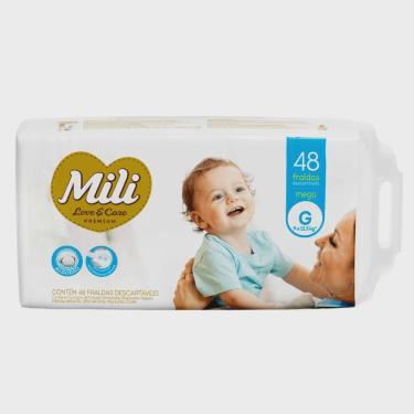 Imagem de Fralda mili love & care mega G com 48 unidades