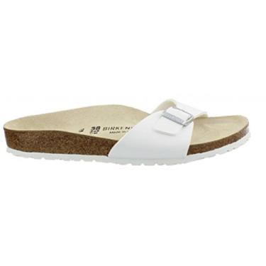 Imagem de Sandálias femininas Birkenstock, Branco, 11 Narrow Women/9 Men